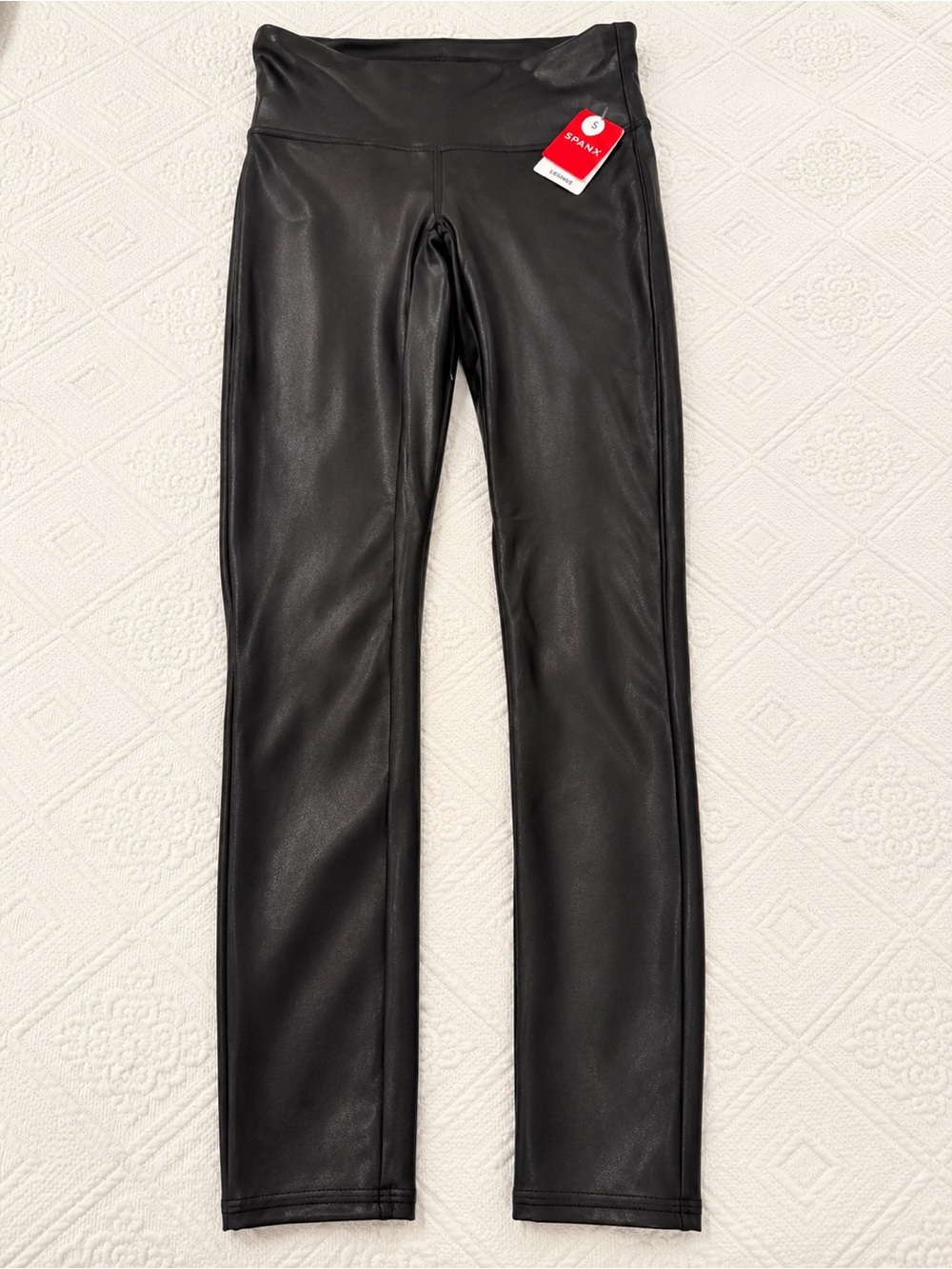 SPANX Women’s Faux Leather Black High-Waist leggings